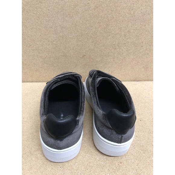 Sandro Paris Anita Anthracite Charcoal Gray Velvet Sneakers SZ 7-7.5 US  EUR 38 - Picture 8 of 12
